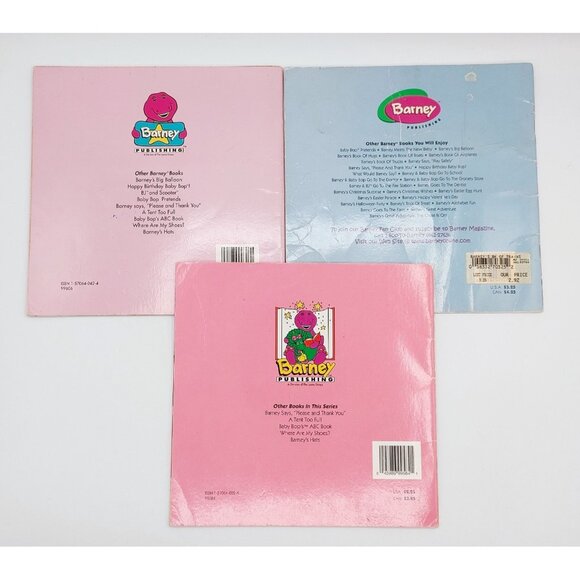 Lot of 6 Barney The Purple Dinosaur Books 90s Vintage Paperback Books - Picture 5 of 5